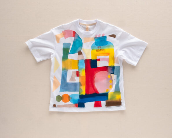44FLAVOURS X EDO HANDPAINTED T-SHIRT, SIZE S2