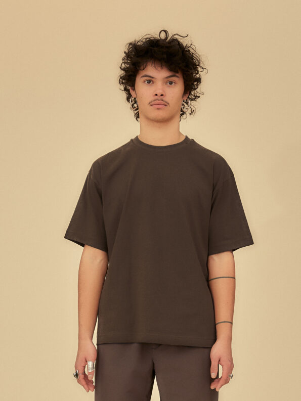 ORGANIC T-SHIRT MUTED TRUFFLE