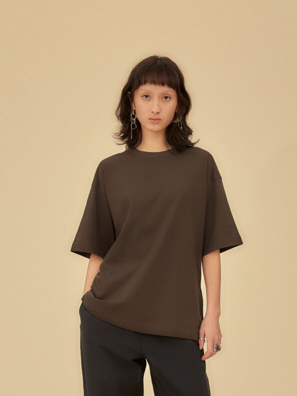 ORGANIC T-SHIRT MUTED TRUFFLE - Image 2